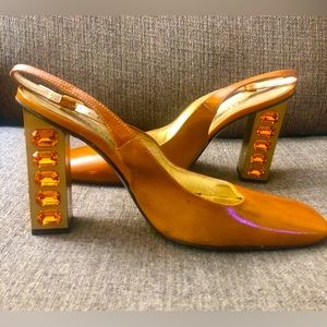 Dolce and Gabbana Beautiful patent leather strap heels